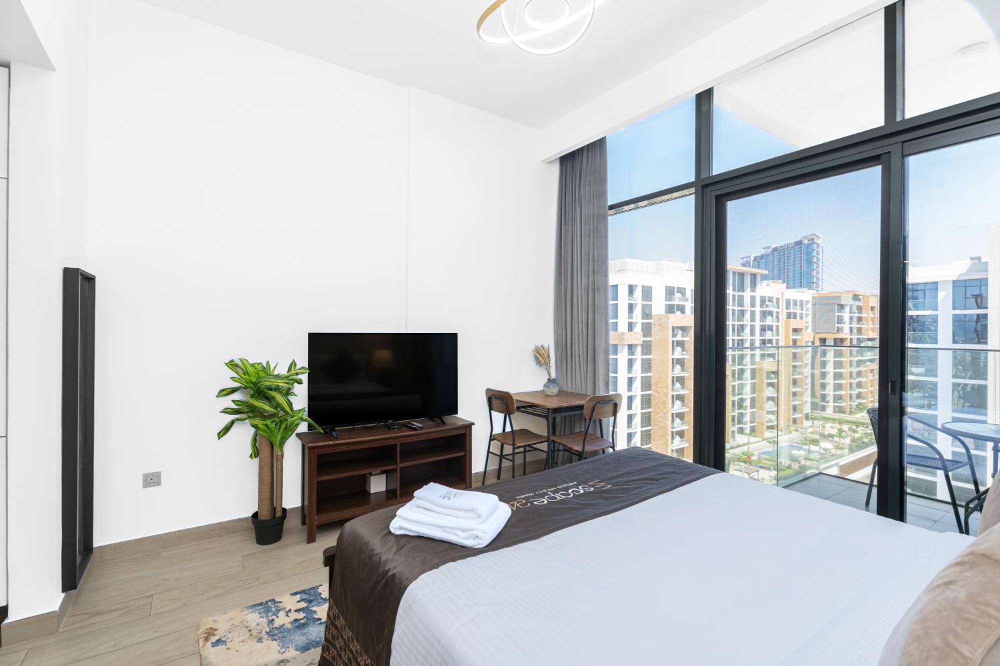 Escape24 Stylish Studio Azizi Riviera 8 Meydan One Dubaï Extérieur photo