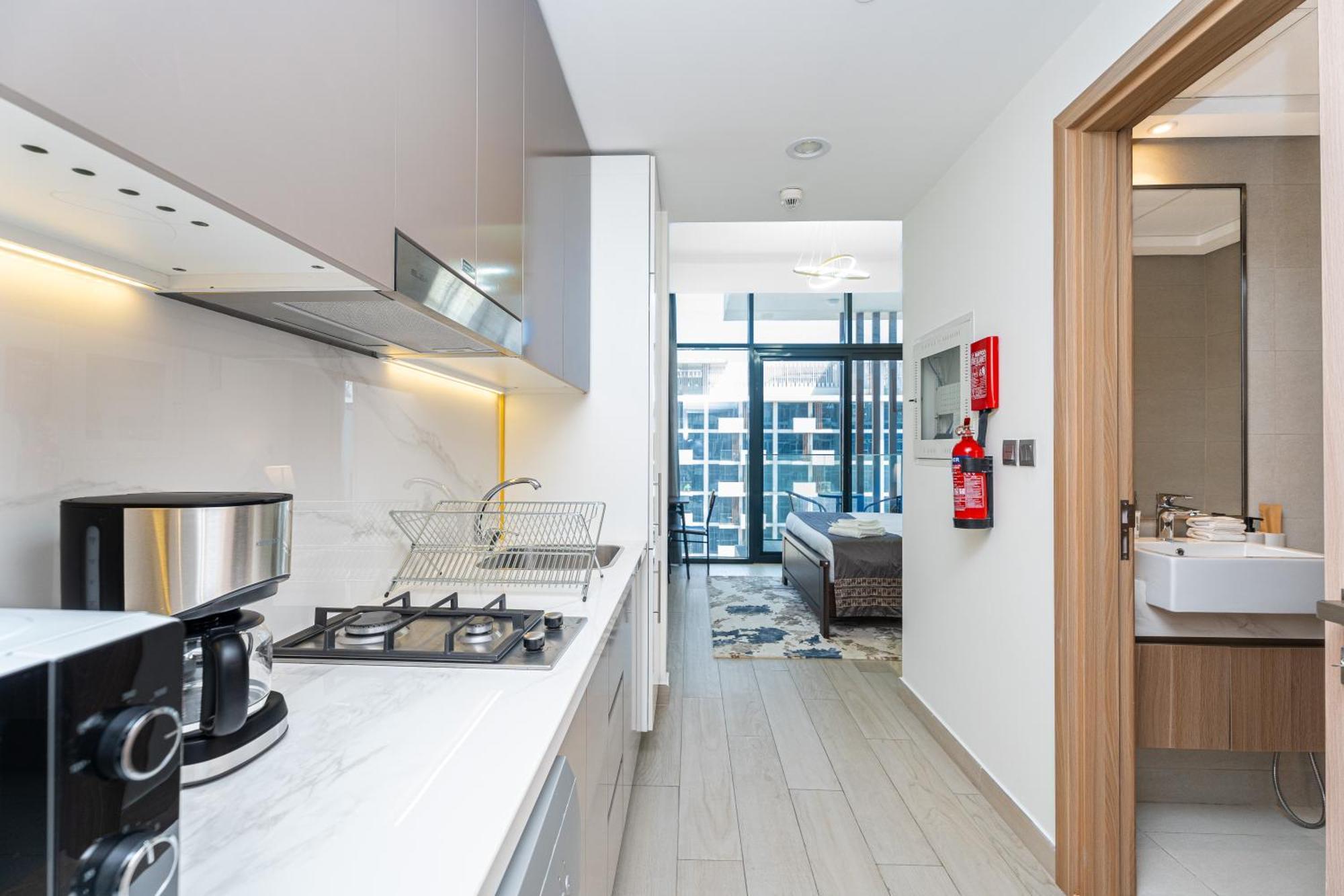 Escape24 Stylish Studio Azizi Riviera 8 Meydan One Dubaï Extérieur photo